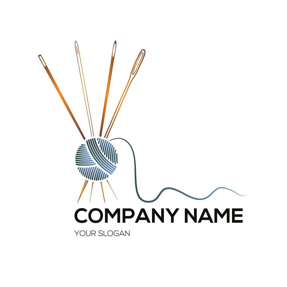 Thread and Needle logo 10596971 Vector Art at Vecteezy