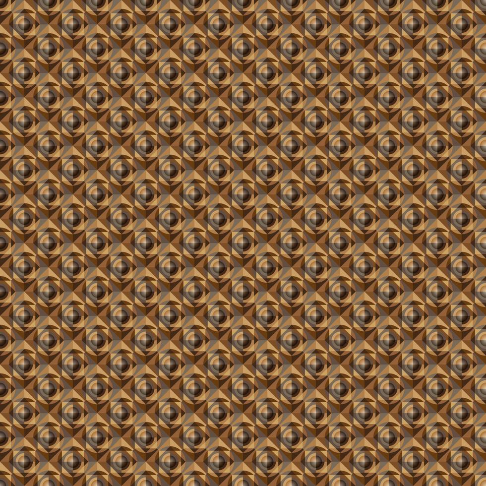Brown mosaic abstract seamless geometric grid background vector