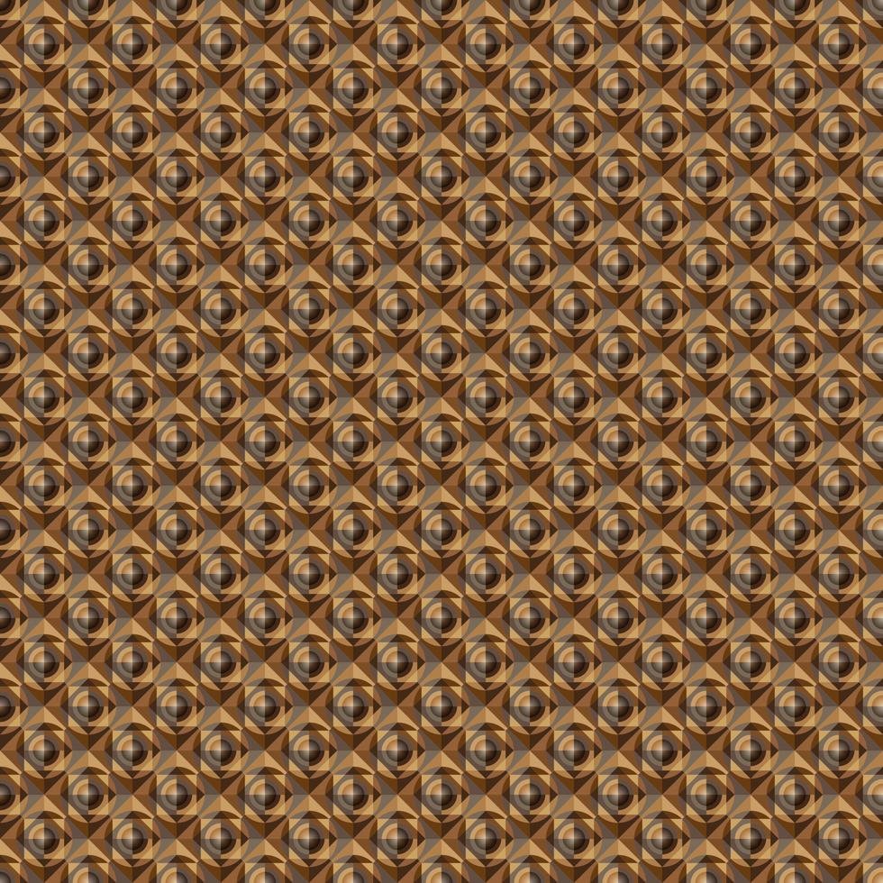 Brown mosaic abstract seamless geometric grid background vector