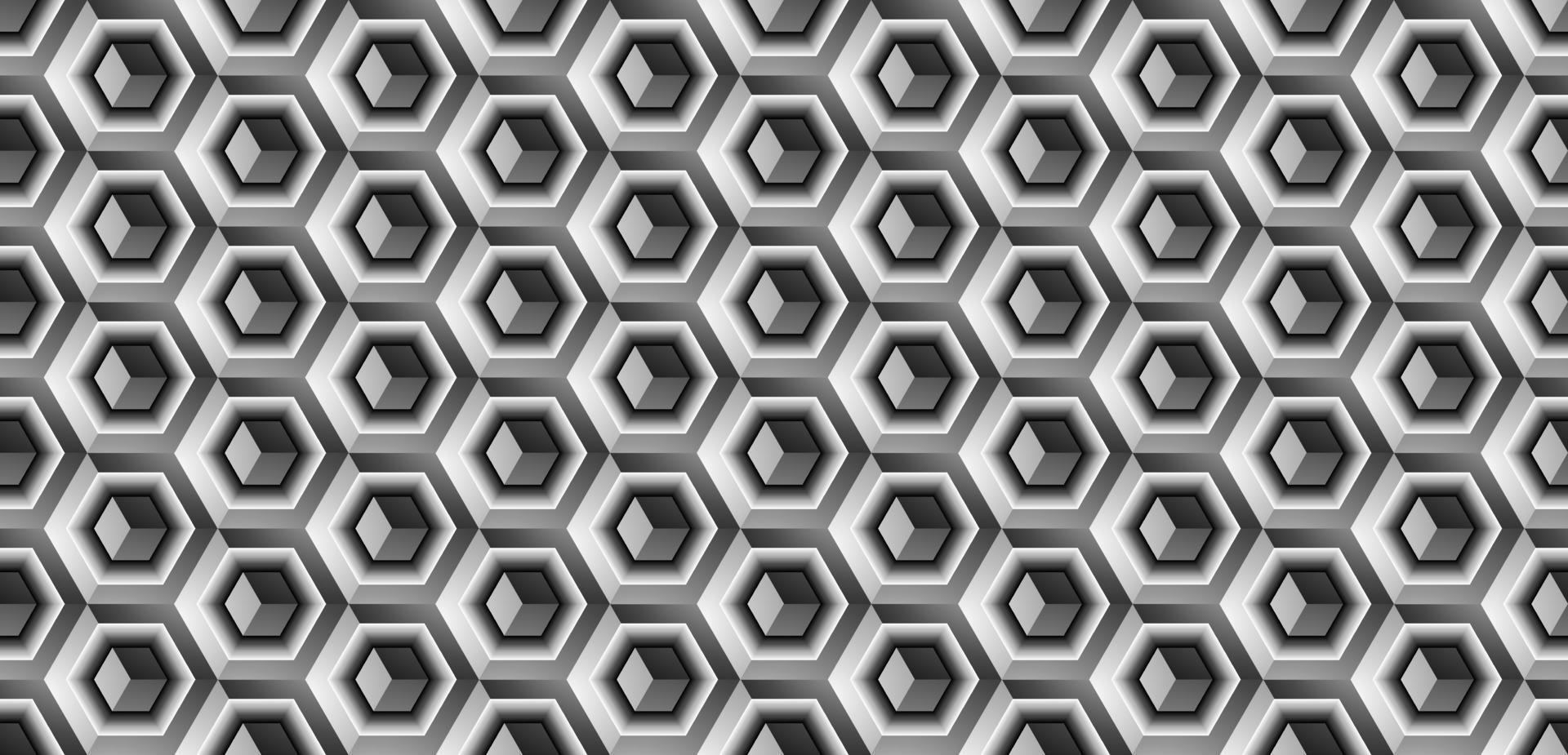Abstract hexagonal geometric pattern background vector