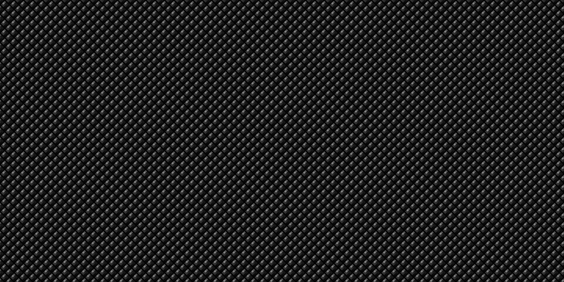 Dark black Geometric grid Carbon fiber background Modern dark abstract seamless texture vector