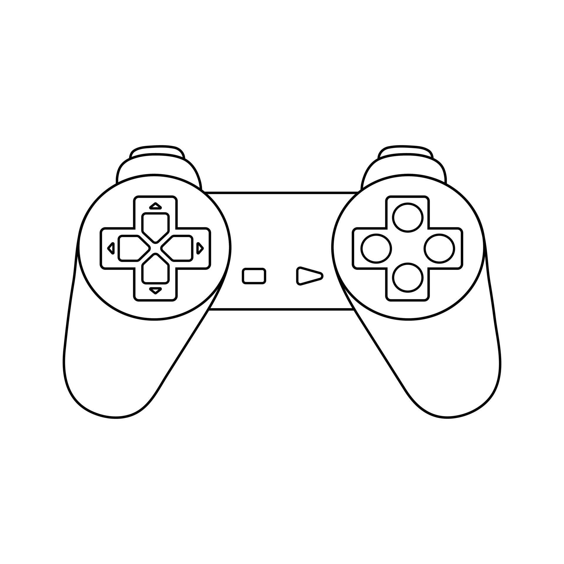 Video game controller vector illustration 22010643 Vector Art at Vecteezy