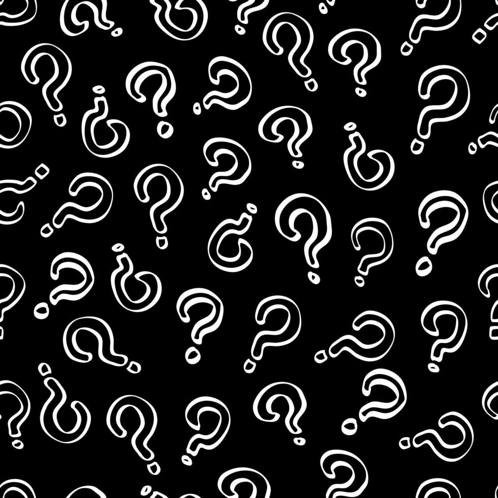 Question Mark Seamless Pattern Background vector