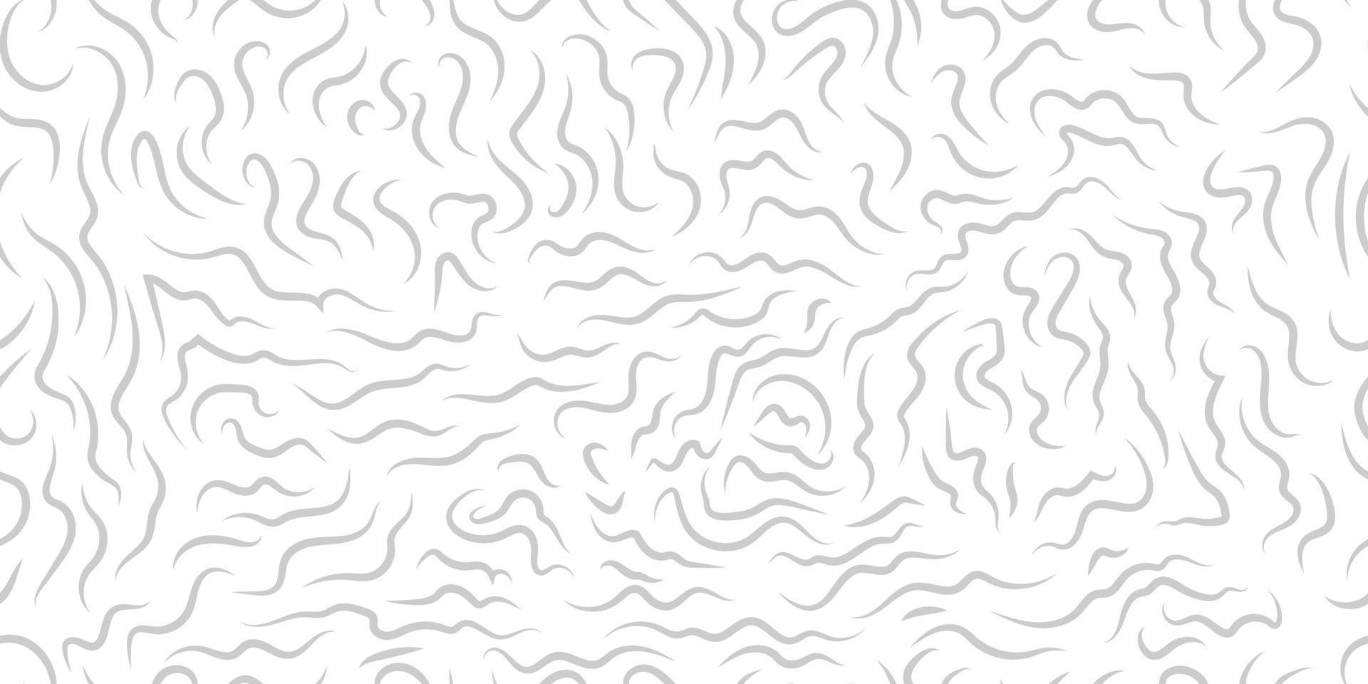 Hand drawn Doodle Seamless abstract light grey pattern vector
