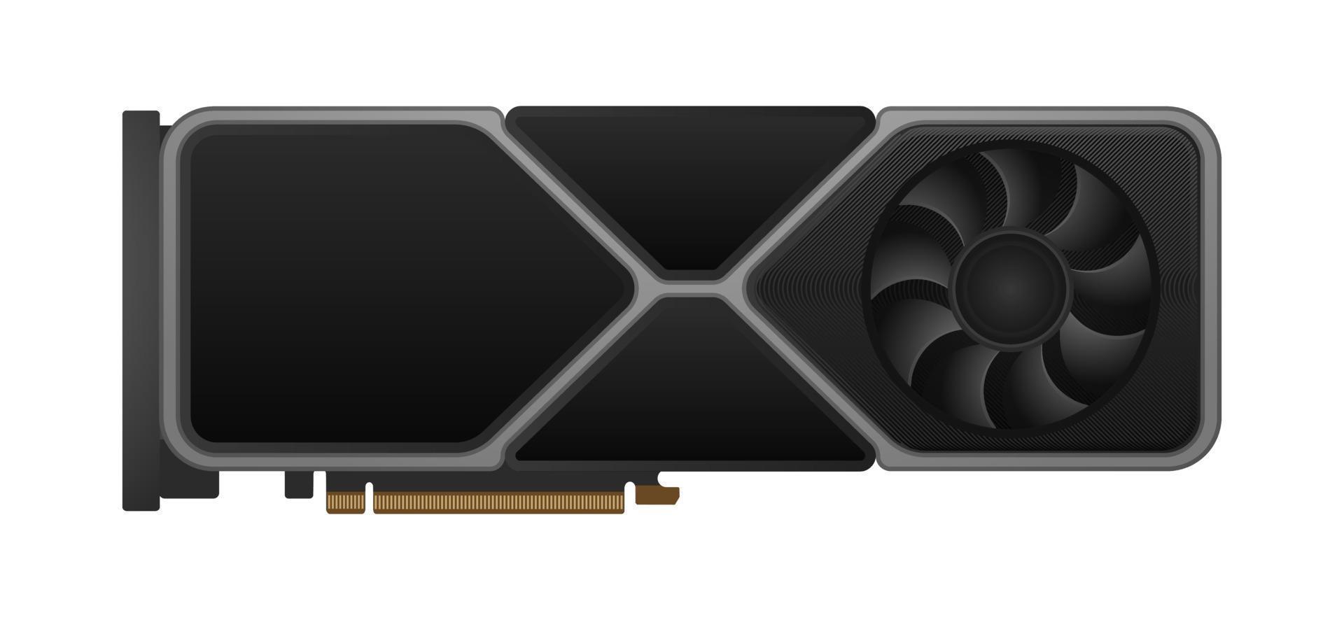 gpu icono gráficos Procesando unidad vector