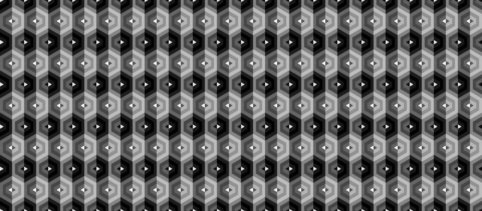 Abstract Hexagon structure Dark geometric background vector