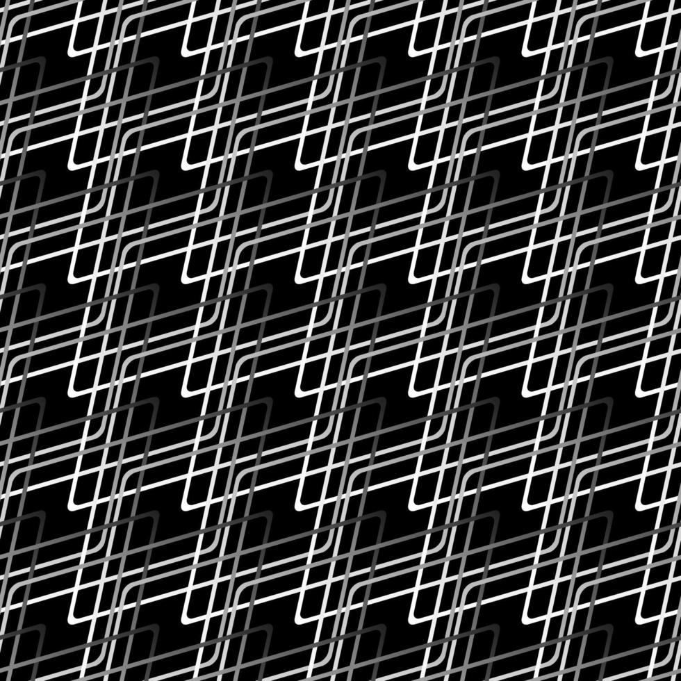 Geometric grid background Modern black and white abstract texture vector