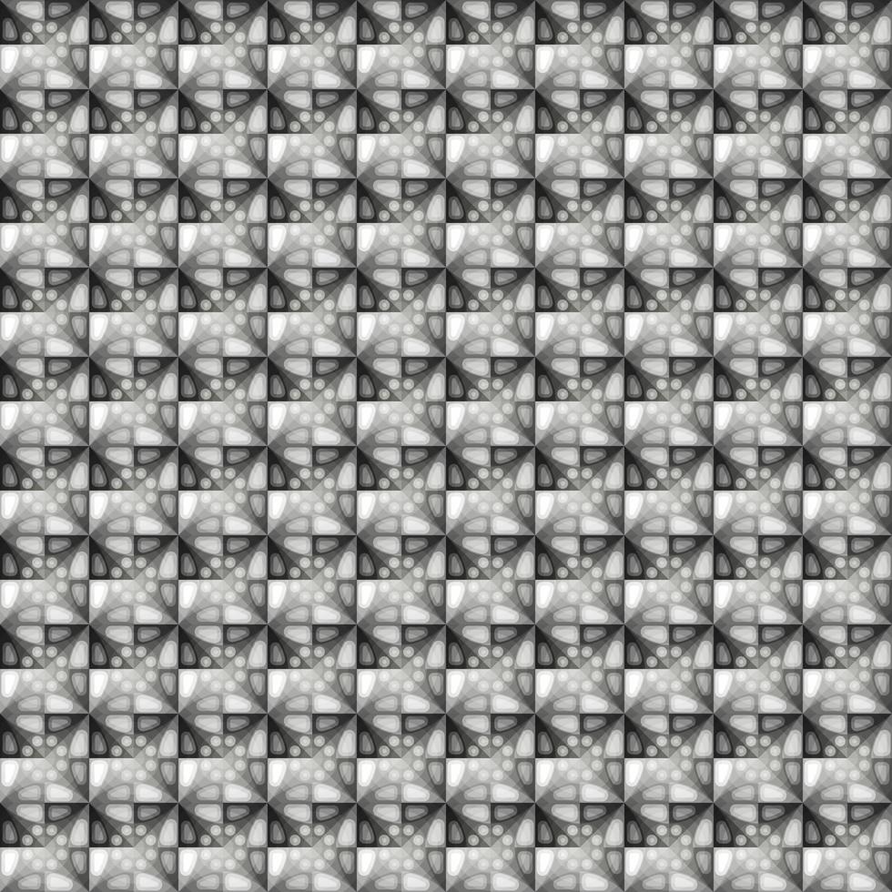 Dark black mosaic abstract seamless geometric grid background vector