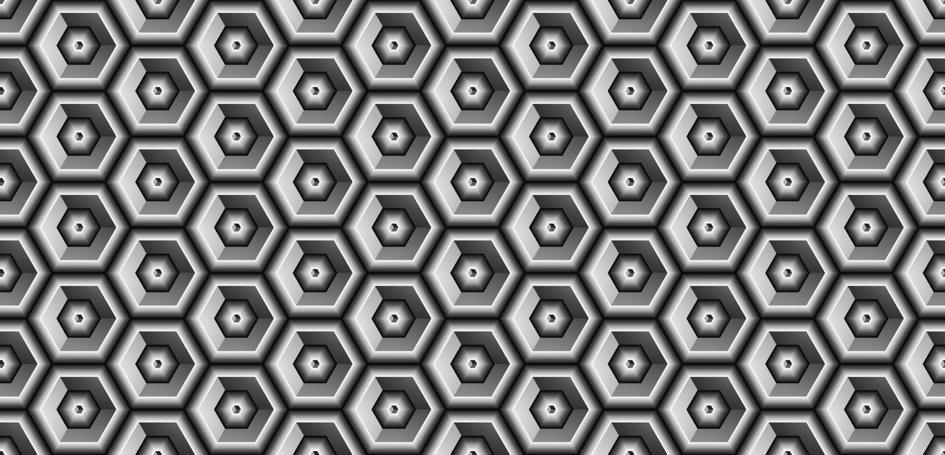 Abstract hexagonal geometric pattern background vector