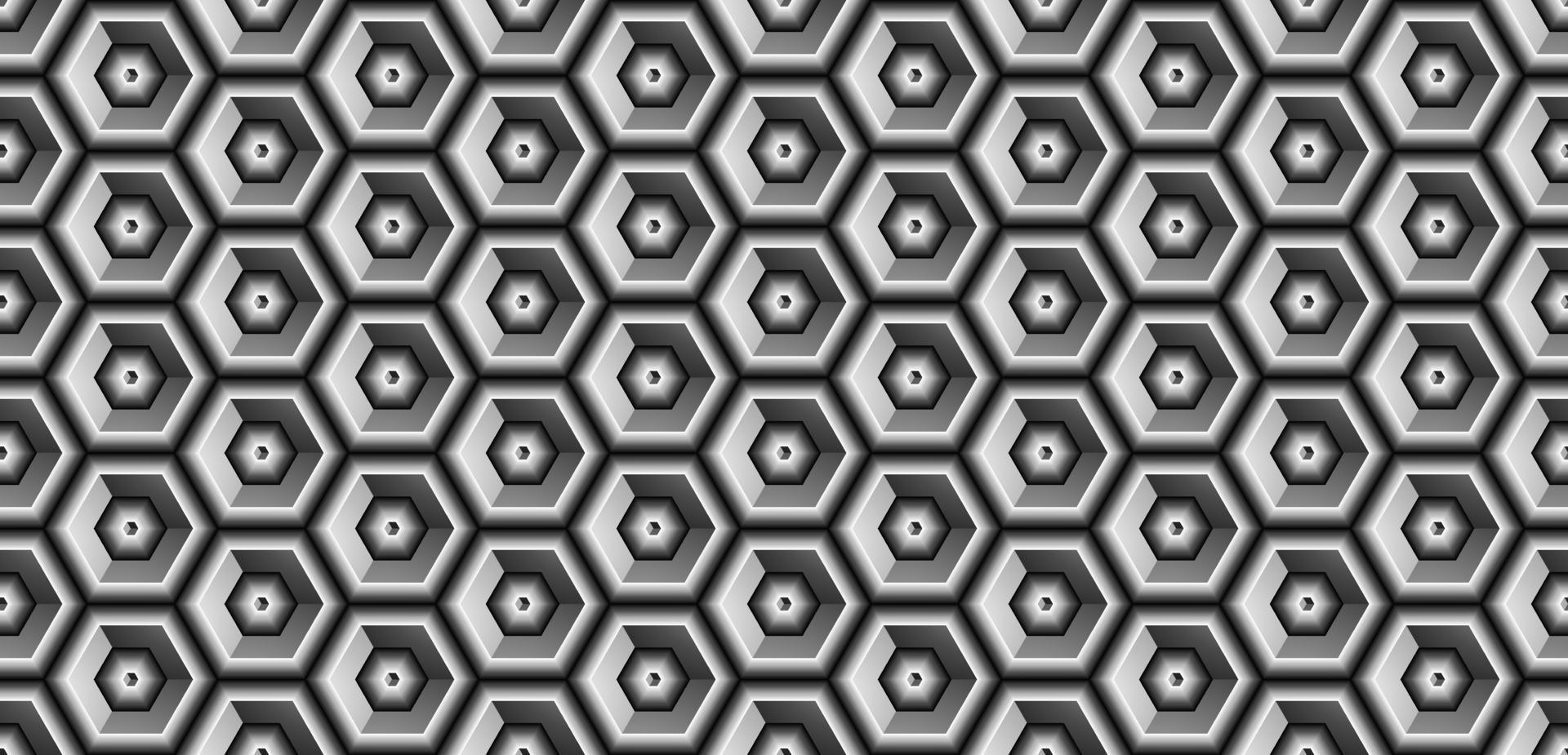 Abstract hexagonal geometric pattern background vector