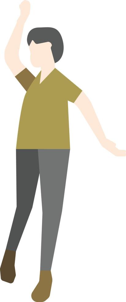 Flat Pose People vector