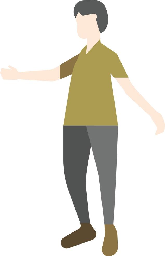 Flat Pose People vector