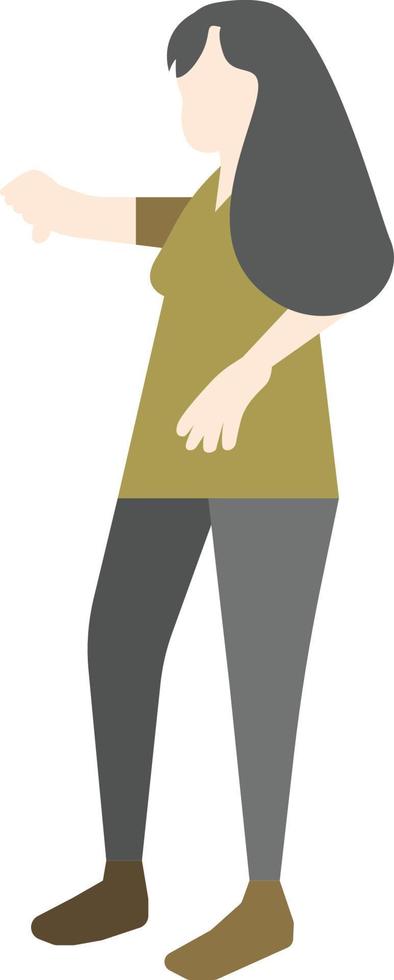 Flat Pose People vector