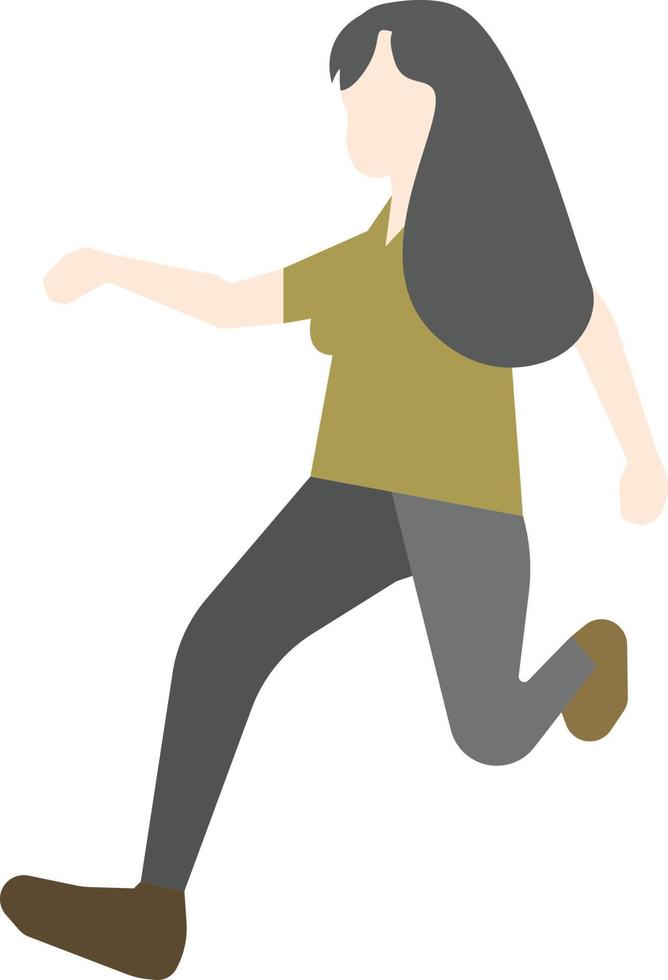Flat Pose People vector