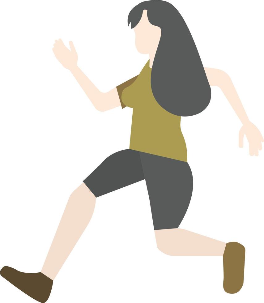 Flat Pose People vector