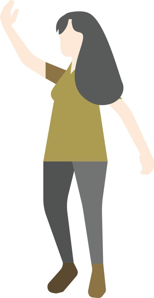 Flat Pose People vector