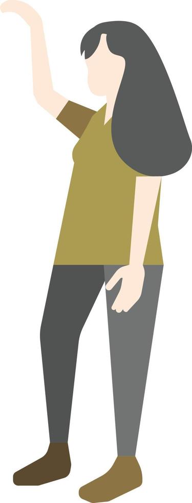 Flat Pose People vector