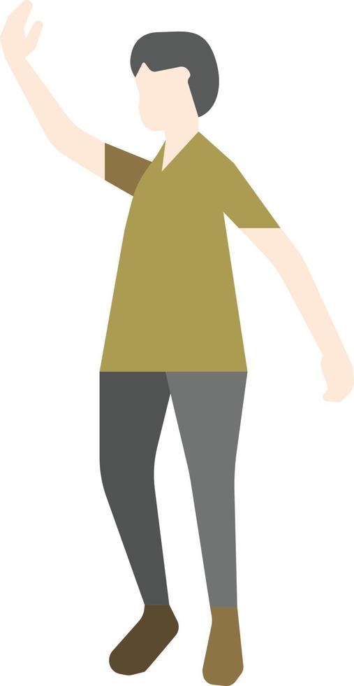 Flat Pose People vector