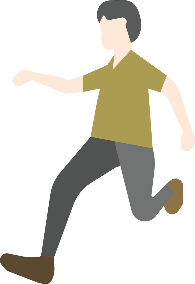 Flat Pose People vector