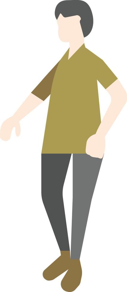 Flat Pose People vector