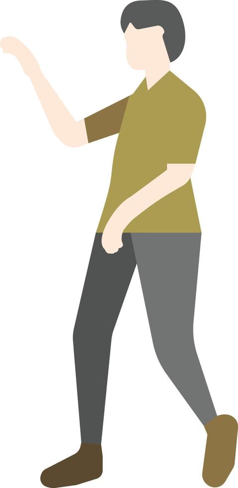 Flat Pose People vector