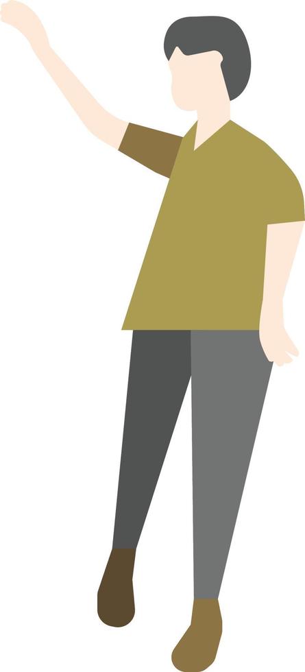 Flat Pose People vector