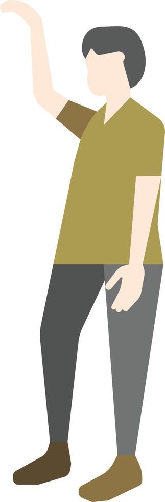 Flat Pose People vector