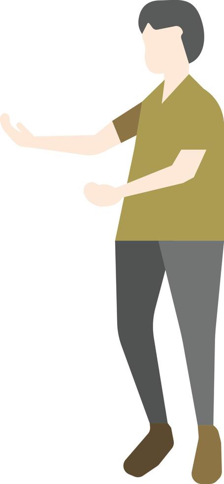Flat Pose People vector