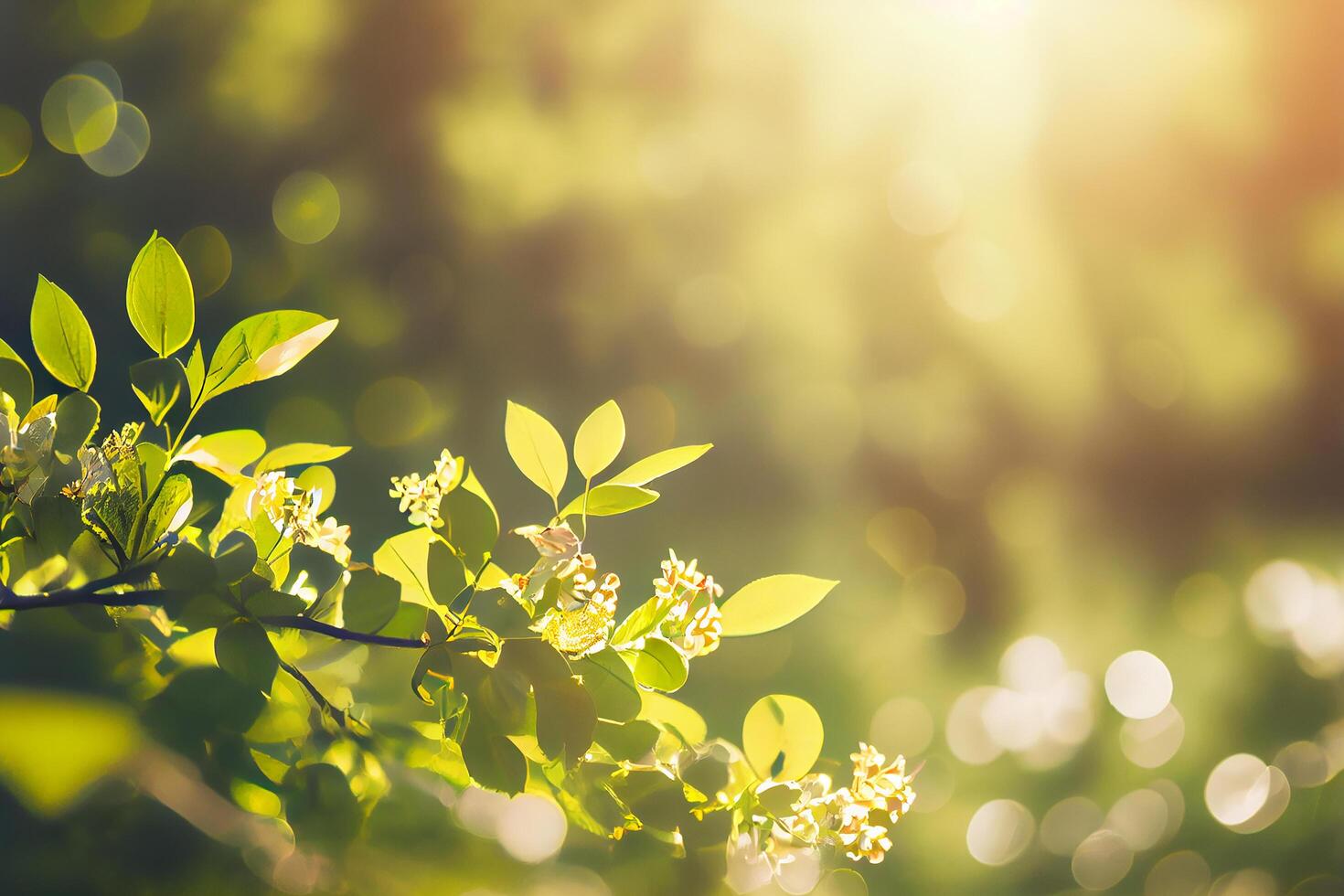 Spring natural floral field background. Illustration photo