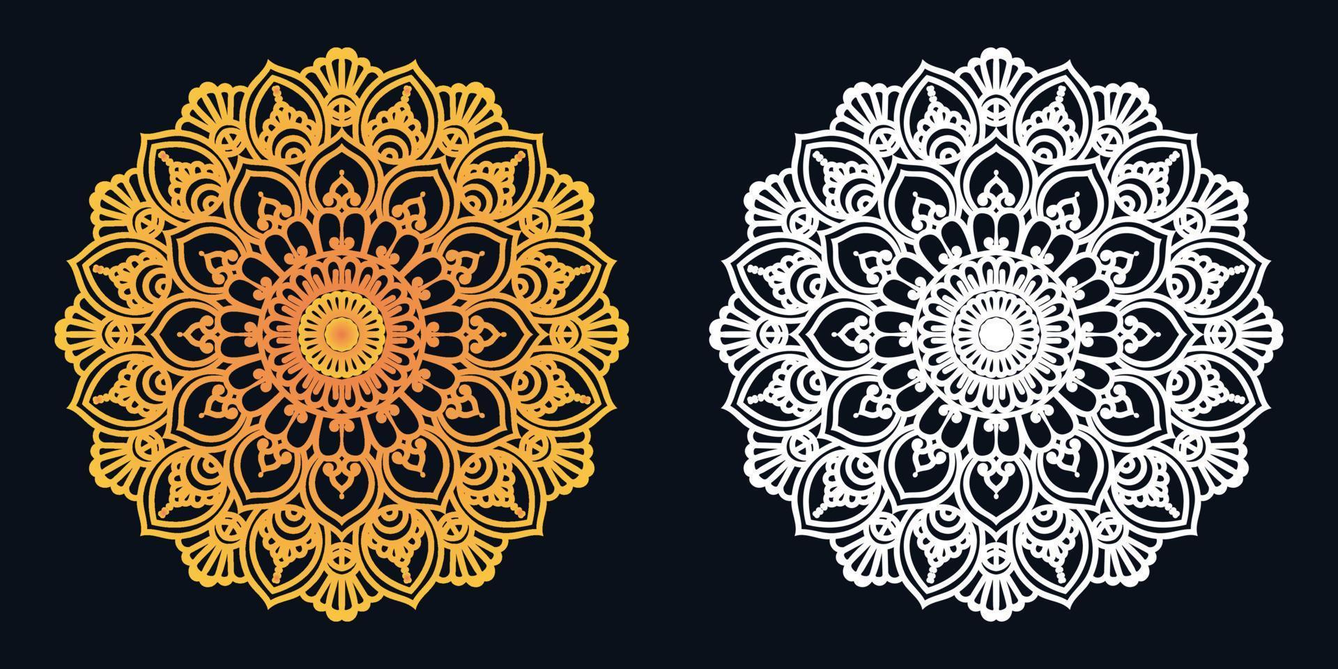 Luxury ornamental mandala design vector