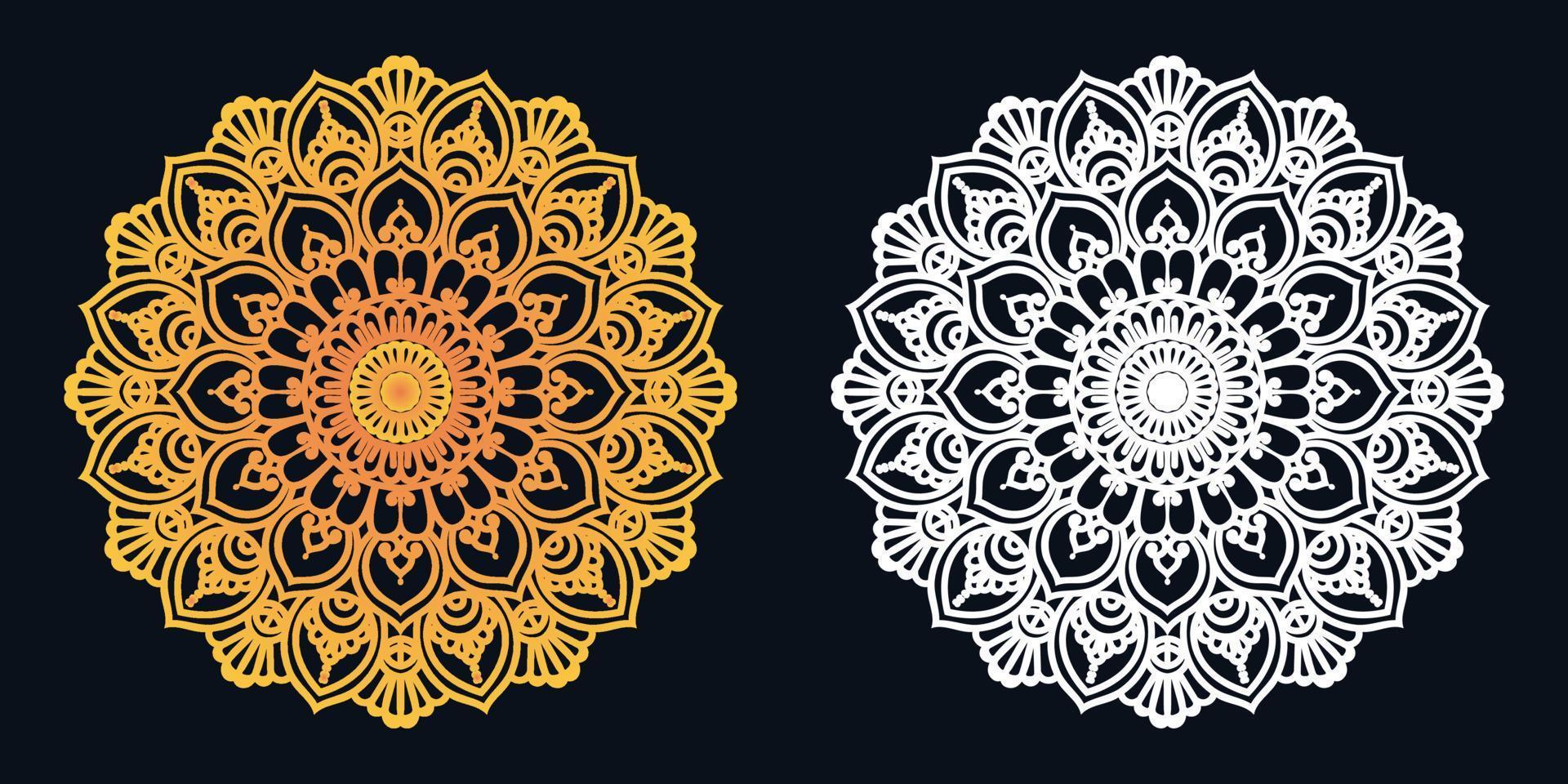 diseño de mandala ornamental de lujo vector