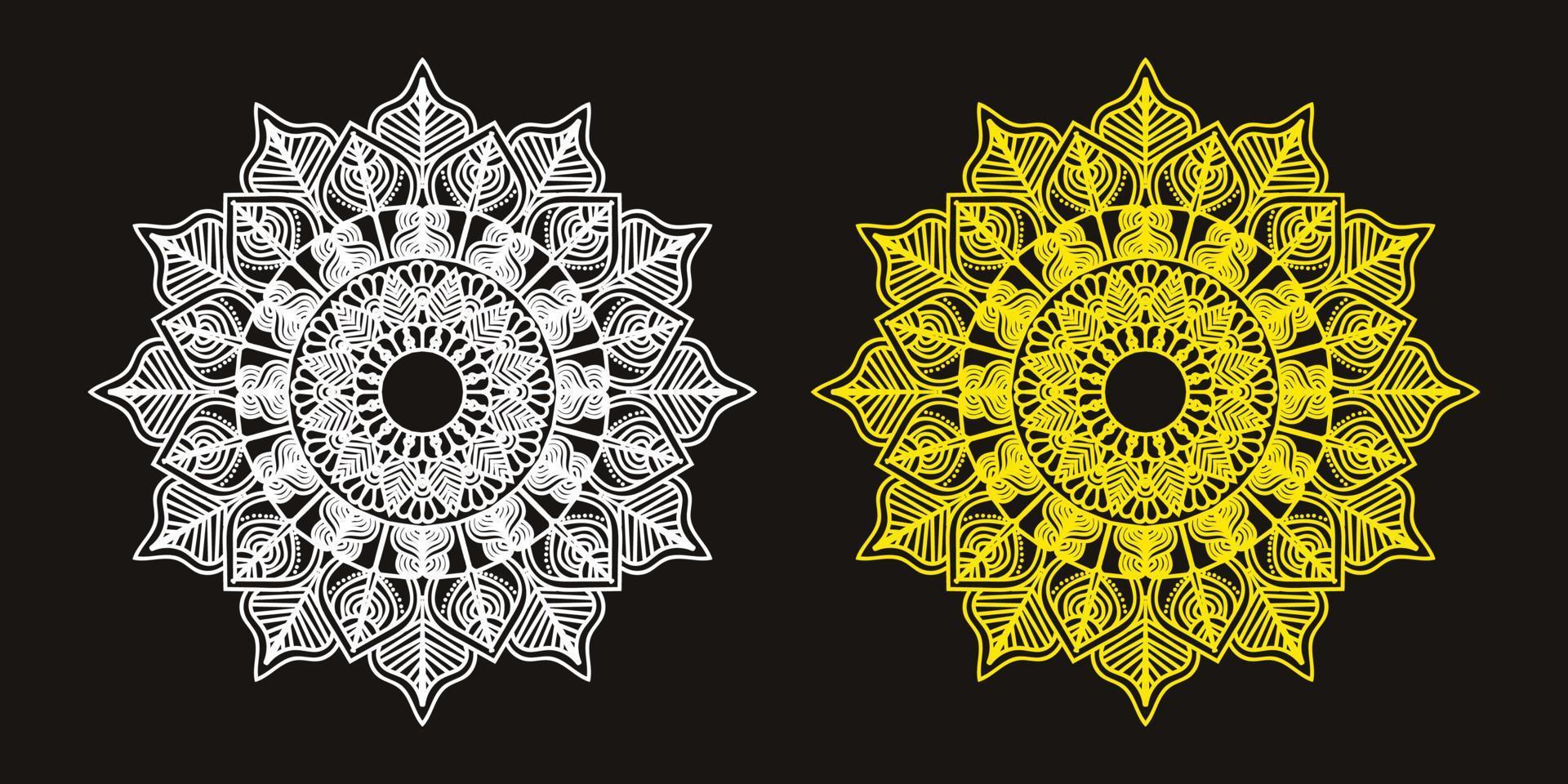 diseño de mandala ornamental de lujo vector