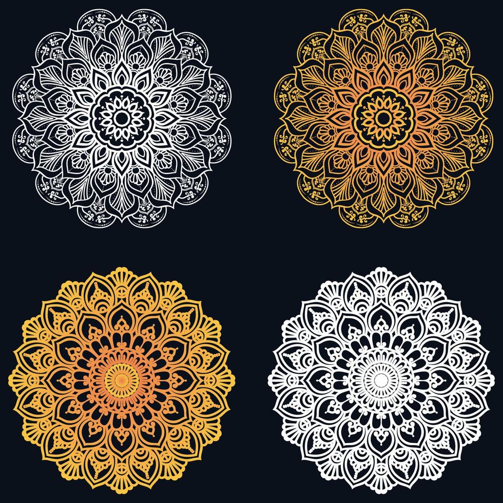 Set of mandala vector