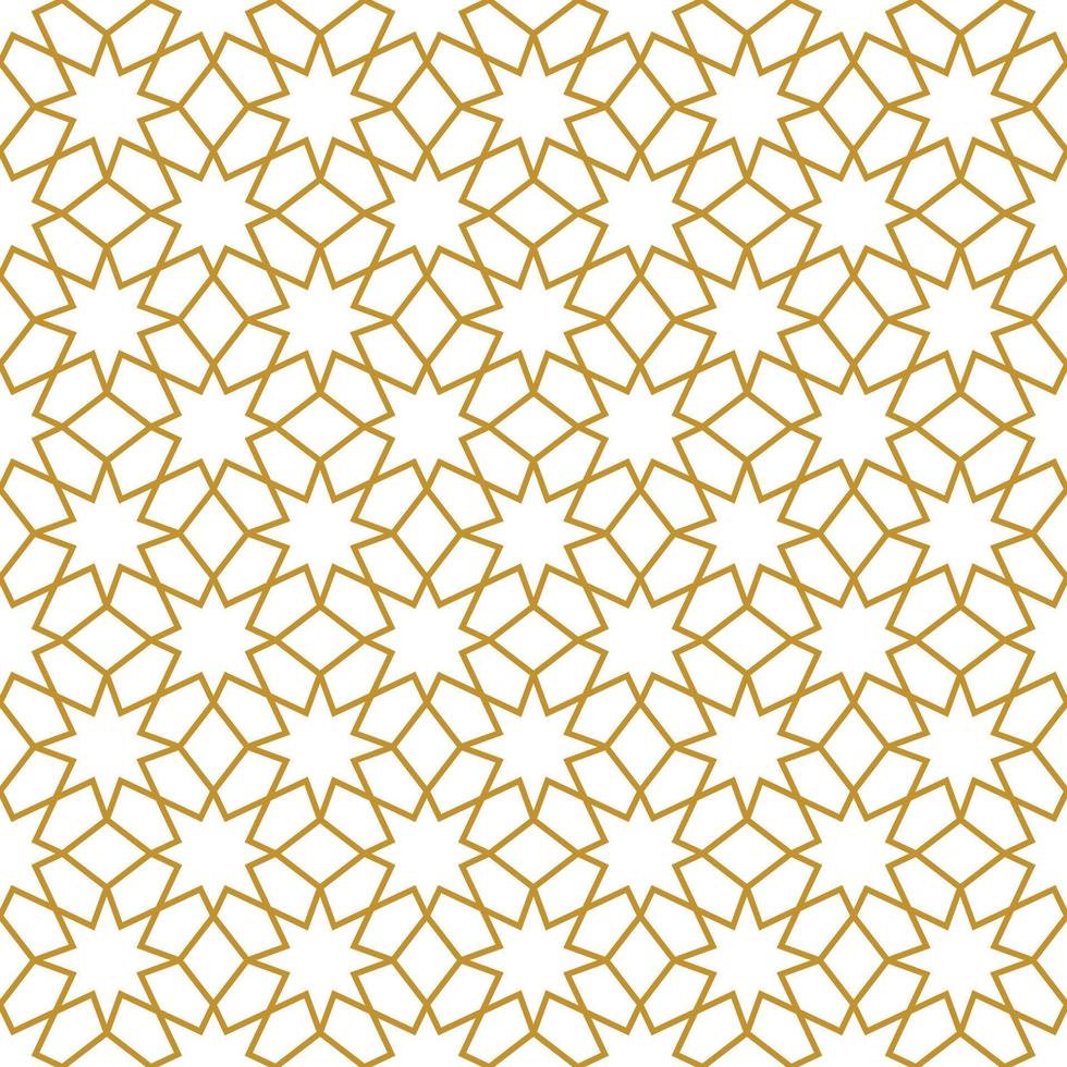 Geometric seamless pattern design related to oriental Arabic style Islamic patern. vector