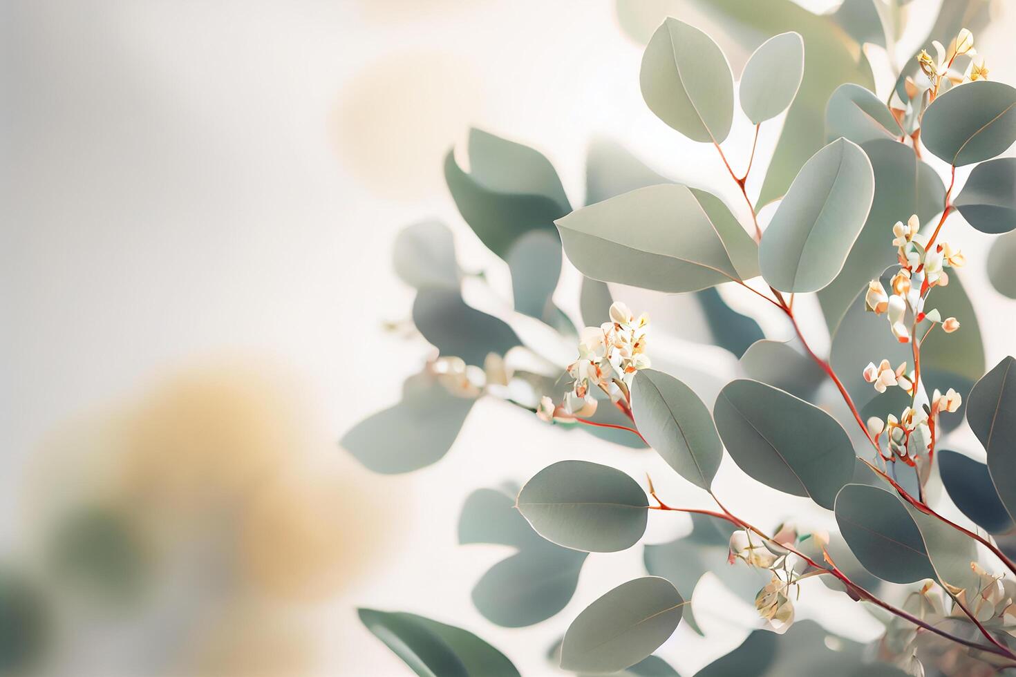 Realistic Wedding Eucalyptus Floral. Illustration photo