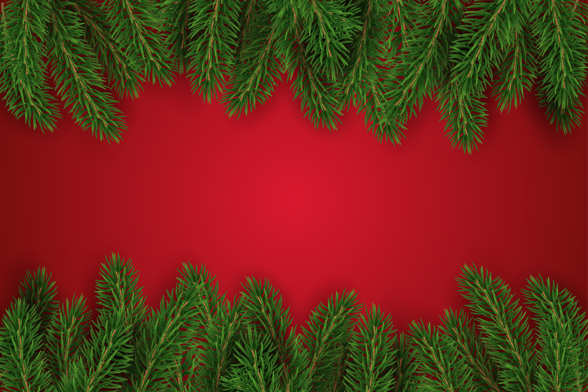 Green Christmas tree branches. Christmas, New Year, winter border with  realistic branches. Holiday background 22012309 Vector Art at Vecteezy