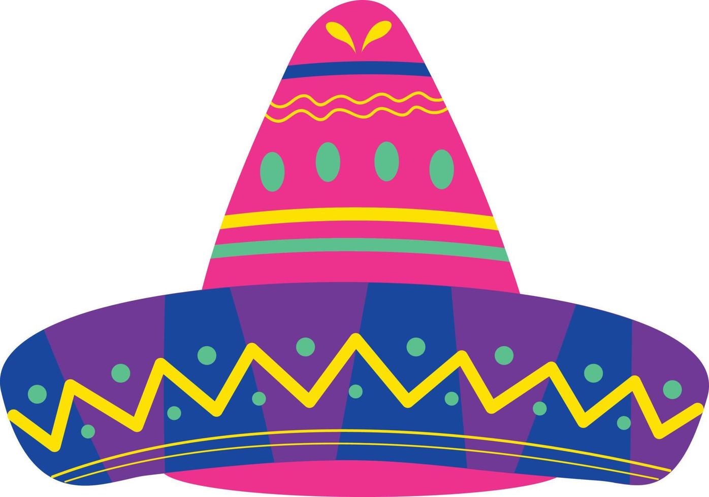 Sombrero hat element vector