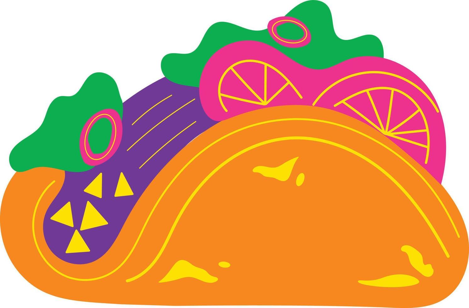 Tacos illustration element vector