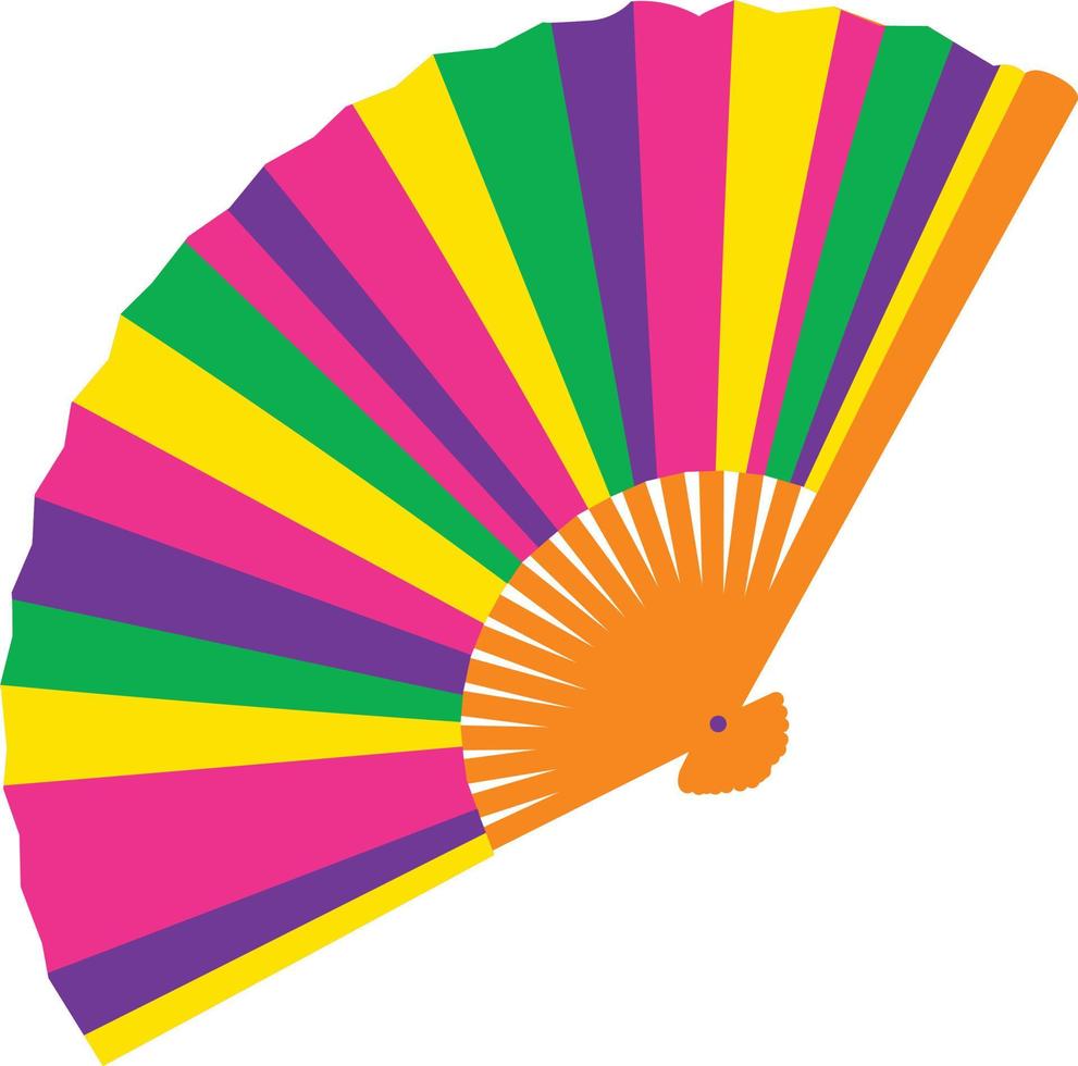 Cinco de mayo paper fan element vector