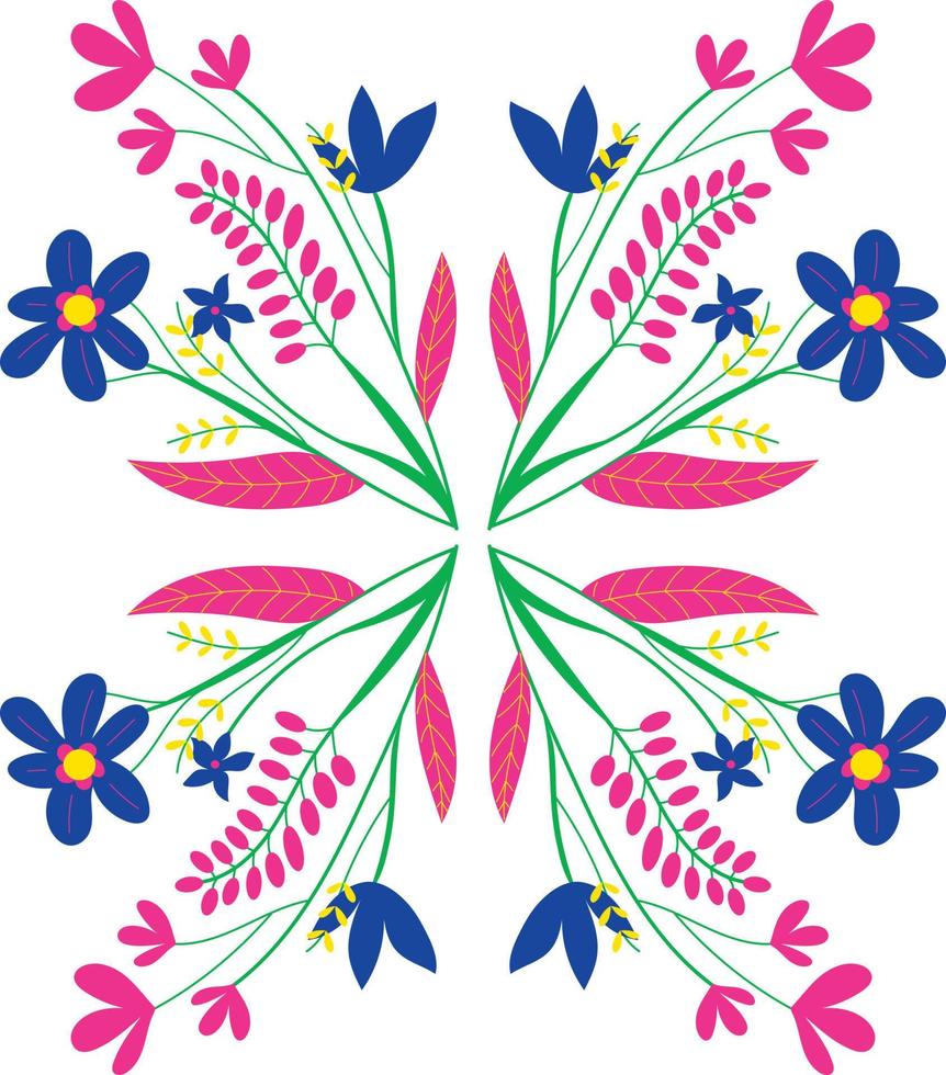 mexicano floral decoración elemento vector