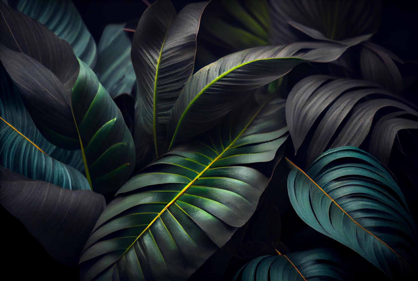 Natural Tropical Monstera Feaf Background. photo