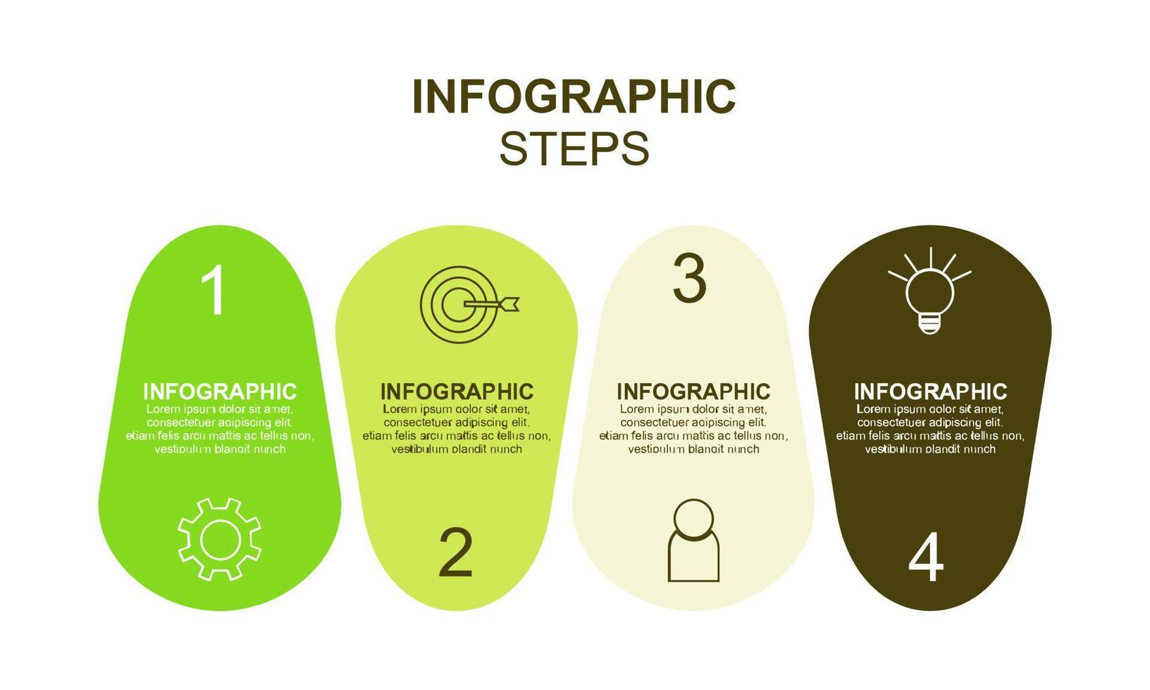 Bar chart, infographic template for presentation vector illustration