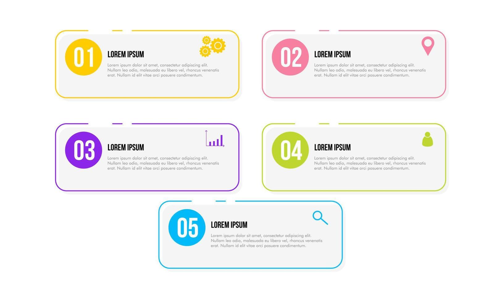 Bar chart, infographic template for presentation vector illustration