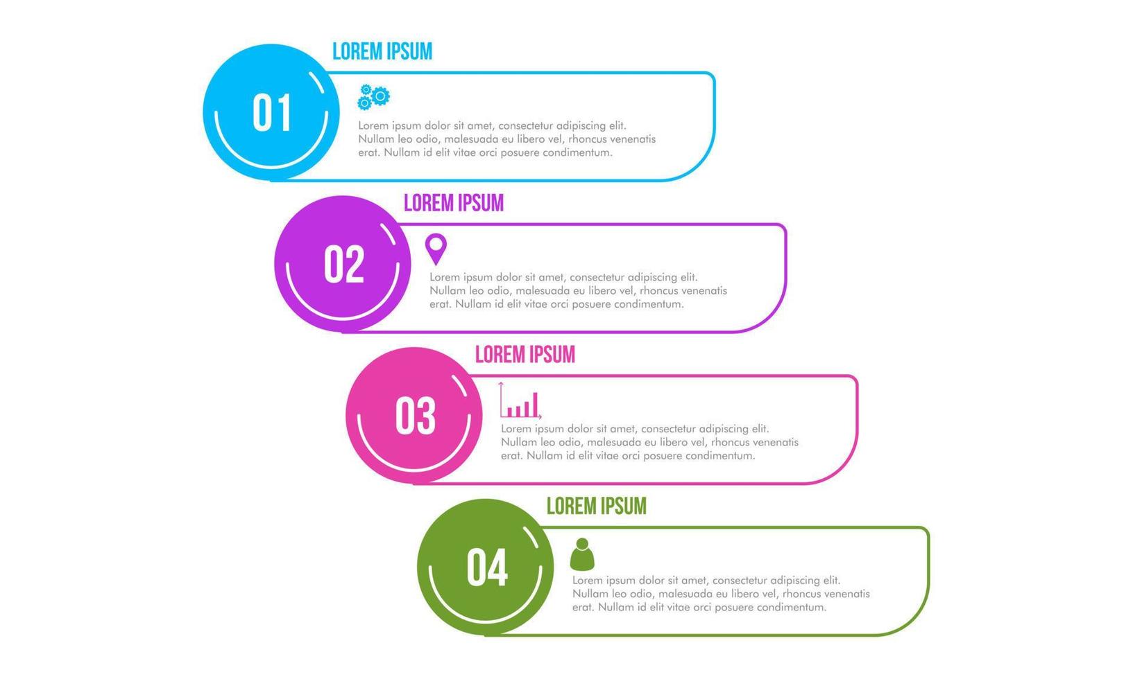 Bar chart, infographic template for presentation vector illustration