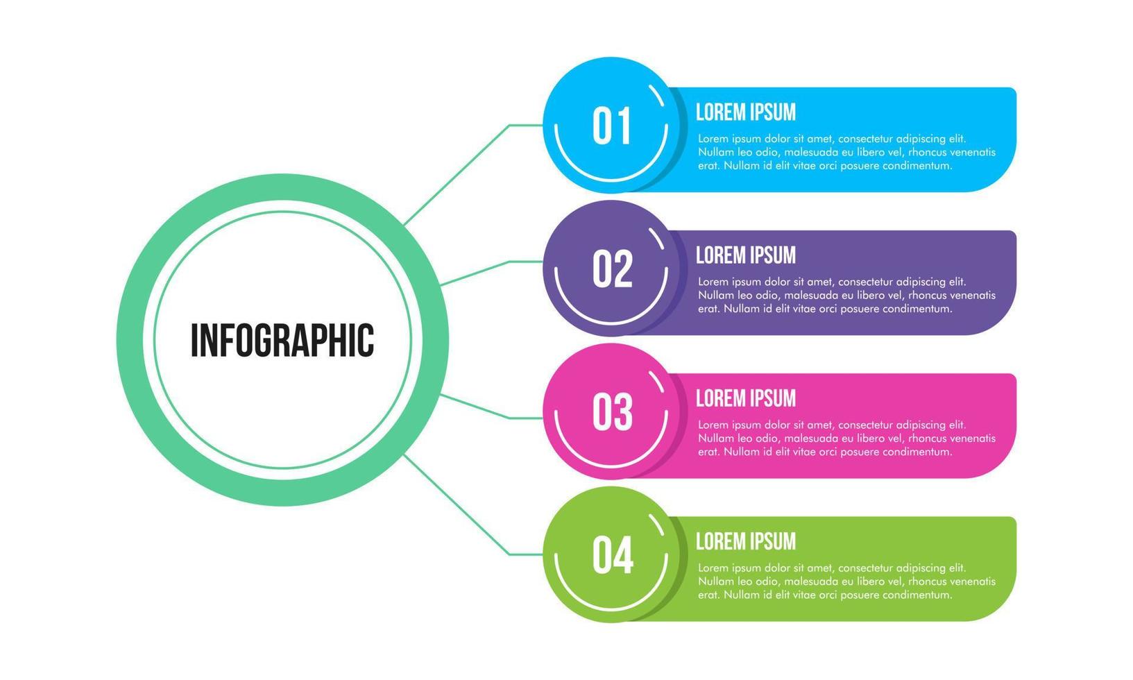 Bar chart, infographic template for presentation vector illustration