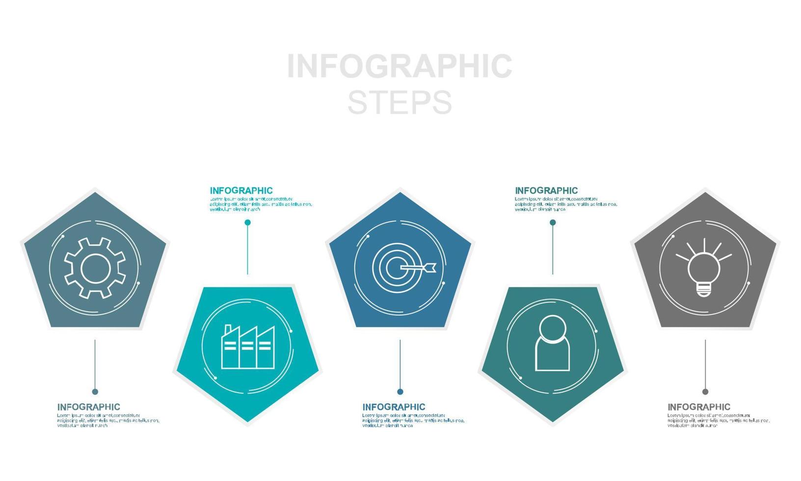 Bar chart, infographic template for presentation vector illustration