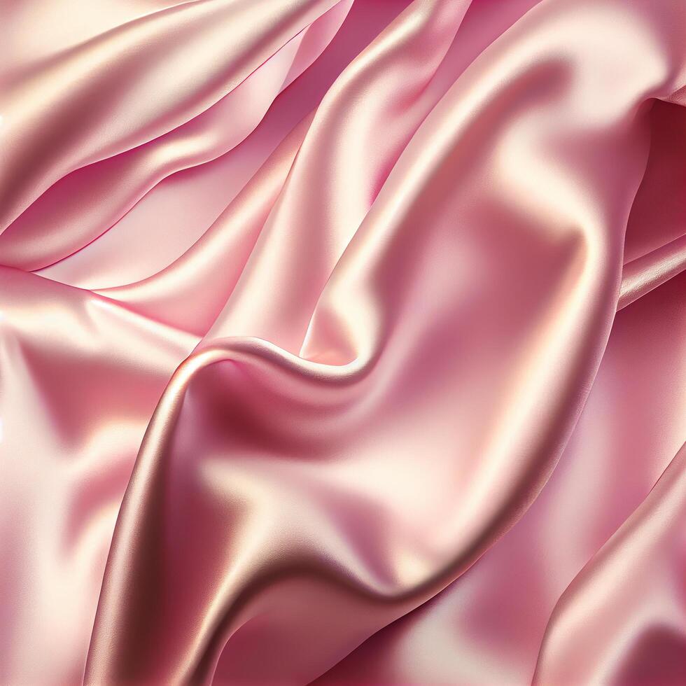 Abstract Pink Silk Textile Fabric Background photo