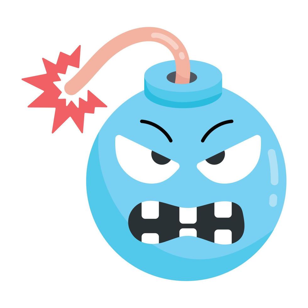 Trendy Bomb Character vector