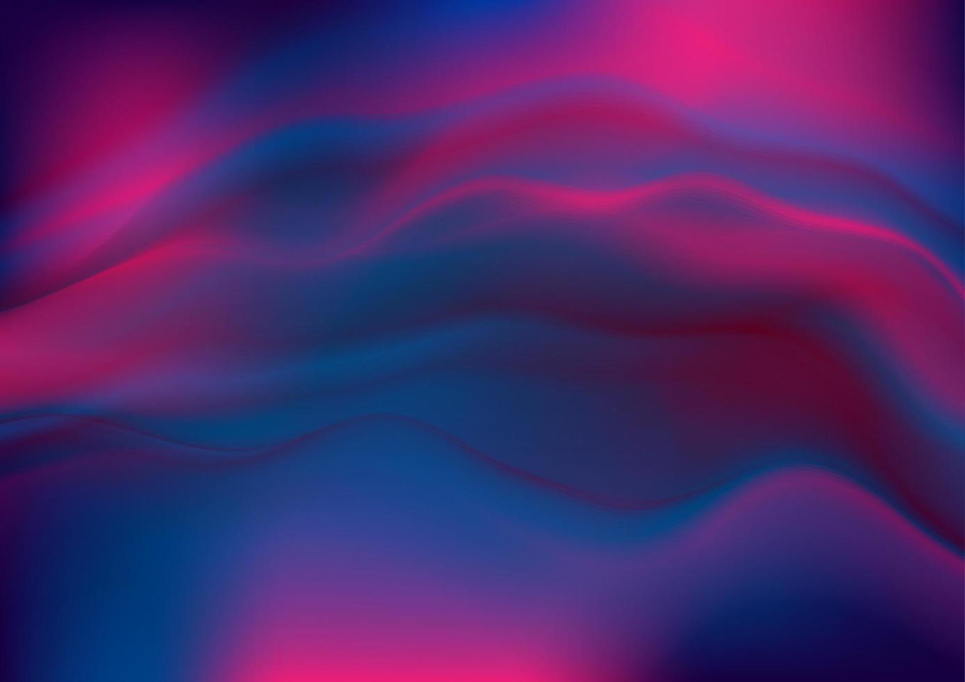 Blue purple neon smooth liquid waves abstract background vector