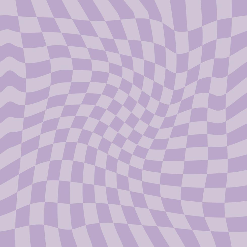 Wavy Checkerboard Seamless Pattern for Fabric vector